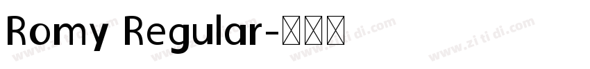 Romy Regular字体转换